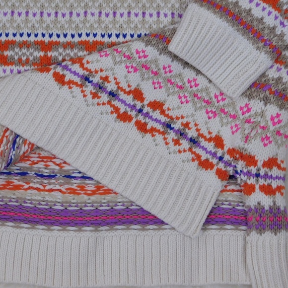 Ralph Lauren Sweater Boat Neck Fair Isle Plus Size - Picture 8 of 8